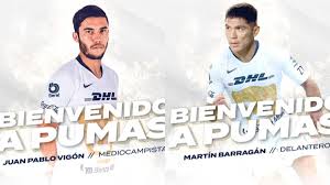 In the current club pumas played 2 seasons, during this time. Pumas Oficializo Los Fichajes De Vigon Y Barragan As Mexico