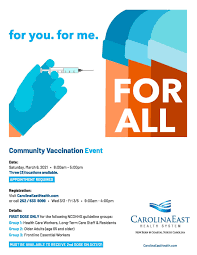 Maybe you would like to learn more about one of these? Covid Vaccine Event Carolinaeast Health System New Bern North Carolina