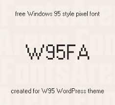 Pixel fonts were especially popular during the 90s, and were used to provide clear text before the rise of high resolution displays. Free Font W95fa By Fontsarena Fontsarena
