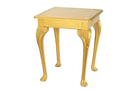 Queen anne style furniture was first developed in the 1700s. High Street Design Gold Small Occasional Coffee Side Table With 17 Queen Anne Legs Buy Online In Bosnia And Herzegovina At Bosnia Desertcart Com Productid 47904903