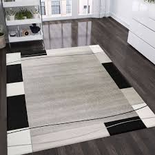 There is shared common space and kitchen facilities, but the boarder will have a private sleeping area. Livingroom Rug Contemporary Design With Borders And Frame Grey Black Colors S6294 Ceres Webshop