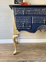 Gold Makes Everything Prettier Learn How To Create This Look Stencil Furniture Painting Furniture Diy Paint Furniture