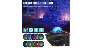 Led Galaxy Starry Night Light Projector Ocean Star Sky Party Baby Room Lamp Gift Matt Blatt Nightlights and light projectors at argos.