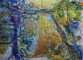 Coastal Invasion (Diptych) Mixed Media by John Berrick