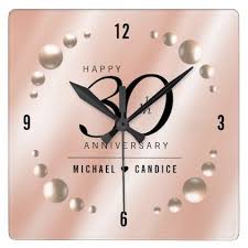 Postal delivery llv with mailbox. Elegant 30th Pearl Wedding Anniversary Celebration Square Wall Clock Anniversary Gifts D Wall Clock Elegant Wedding Anniversary Celebration Square Wall Clock