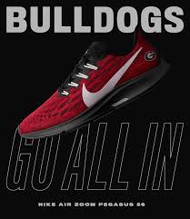 Georgia Bulldogs Nike Air Zoom Pegasus 36 Sneakers Nike Air Zoom Pegasus Sneakers Sneakers Fashion