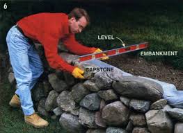 Jagged or misshapen rocks work much better than rounded river rock that are nothing more than giant balls. Dry Stone Retaining Wall Construction Method Instructions Tips Bestlife52