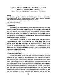 Author februari 15, 2021 artikel adalah suatu tulisan yang membahas topik tertentu, artikel dipublikasikan di majalah, koran hingga sosial media di internet. Contoh Artikel Sunda Di Koran Contoh Artikel Ilmiah Populer Di Koran Link Guru Contohnya Solopos Dan Kedaulatan Rakyat