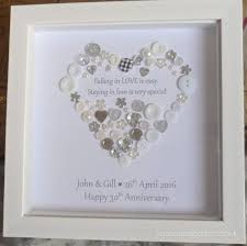 Personalised Anniversary Gifts Engagement Gifts Silver Etsy Pearl Anniversary Gifts Wedding Frame Gift Personalized Anniversary Gifts