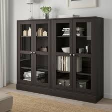 Havsta Vitrine Dunkelbraun Ikea Osterreich Glasdorr Vitrinskap Ikea Vardagsrum Tips