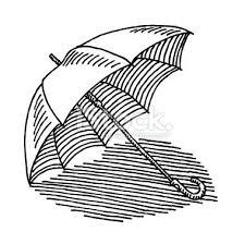 Black And White Umbrella Drawing Hand Drawn Vector Drawing Of An Umbrella Black And White Sketch On A Umbrella Drawing Drawings Vector Art