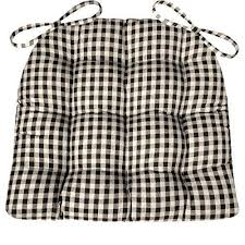 Black And White Buffalo Plaid Chair Pads Amazon Com Barnett Products Dining Chair Pad With Ties Black White Checkers 1 4 Inch Checked Pattern Dining Chair Pads Rocking Chair Cushions Chair Pads
