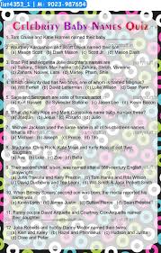 Aaron (hebrew origin) meaning mountain of strength, the name for several actors including aaron paul from breaking bad, also famous screenwriter aaron sorkin. Celebrity Baby Names Quiz Paper Games In Baby Theme