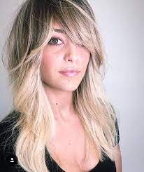 Slight Curtain Bangs Fringe Medium Length Hair Bangs Curtain Fringe Hair Hairlengths Long Hair Styles Medium Hair Styles Feathered Hairstyles