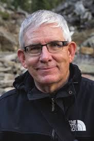 Looking down the Mount Meager runout path