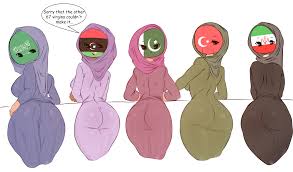 Post 4381039: comic Countryhumans edit Flawsy hijab Iran Libya Muslim  Pakistan Saudi_Arabia Turkey