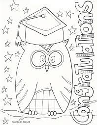 Make paper graduation caps for a festive way to celebrate moving on to. Graduation Coloring Pages Doodle Art Alley