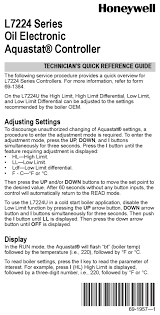 We did not find results for: Honeywell Aquastatic L7224 Series Technicianis Quick Reference Manual Pdf Download Manualslib