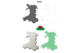 Lonely planet's guide to wales. Wales Outline Map Set Grafik Von Davidzydd Creative Fabrica