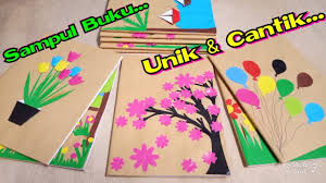 Cara Membuat Sampul Buku Unik Dan Cantik Youtube