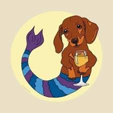 Dach Mermaid Unknown Author Dachshund Dachshundmania Dachshundmaniax Dachshundfoll Dachshund Design Dachshund Cartoon Funny Dachshund