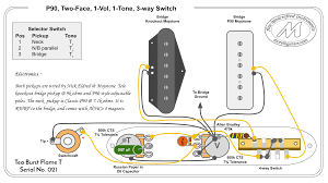 Gibson with 2 p90s wiring diagram. P90 Two Face 1 Vol 1 Tone 3 Way Switch Fmm 021 Morelli Guitarsmorelli Guitars