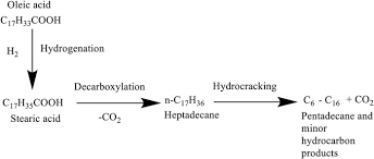 Молярная масса of c17h35cooh is 284.4772 g/mol. Reaction Mechanism Of The Conversion Of Oleic Acid To Hydrocarbons Download Scientific Diagram