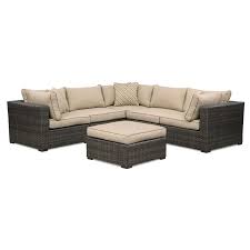 Regatta 5 Pc Sectional And Ottoman Value City Furniture American Signature Furniture Outdoor Furniture