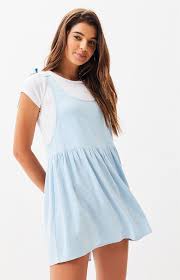 Lottie Moss Tie Strap Babydoll Dress Babydoll Dress Dresses Denim Overall Dress