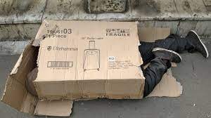 One or two people can assemble a tent and add the front wall to the cardboard shelter if needed. Councils Unable To Cope With Youth Homelessness Bbc News