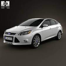 3d Model Of Ford Focus Sedan Titanium 2012 Arabalar
