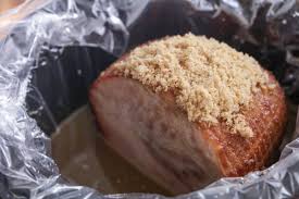 About 1 hour before roast is done, combine ingredients for glaze in small sauce pan (brown sugar, cornstarch, balsamic vinegar, water, soy sauce). Crockpot Brown Sugar Ham With Delicious Glaze Lil Luna