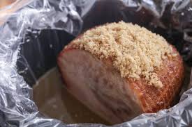 Brown sugar on bottom of crock pot. Crockpot Brown Sugar Ham With Delicious Glaze Lil Luna