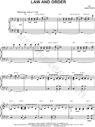 Law and order theme song. Law And Order From Law And Order Sheet Music Easy Piano Piano Solo In G Minor Download Print Sku Mn0150159