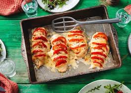 Gefullte Hahnchenbrust Caprese Mit Rucola Salat Rezept Rezept Rucola Salat Gefullte Hahnchenbrust Salat Rezepte Mit Rucola