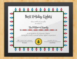 Looking for set colorful gift vouchers certificate template holiday? Holiday Lights Certificate Luminous By Award Hut