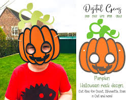 Available in png and vector. Pumpkin Halloween Mask Design Svg Dxf Eps Files In 2020 Mask Design Pumpkin Mask Graphic Design Pattern