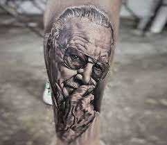 Perfect realistic eye tattoo art works by tattoo artist daniel bedoya. Stan Lee Portrait Tattoo By Daniel Bedoya Post 25253 Portrait Tattoo Stan Lee Portrait Tattoos