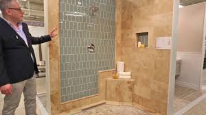 56 bathroom glass tile walls design photos and ideas. Shower Tile Ideas Blue Glass Subway Tile Design Your Bathroom Today Youtube