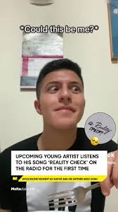 Wayne posted a TikTok sharing the moment he first heard the song being  played