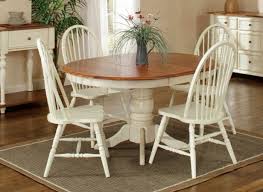 The 36 inch round table usually only seats two guests and would be a good choice for a kitchen corner. Country Marketplace Solid Birch 42 Round Single Pedestal Table Leaf Dining Table In Kitchen Dining Table Table