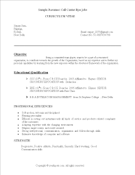 Callcenter Bpo Resume Template Templates At Allbusinesstemplates Com