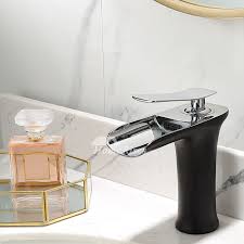 brass waterfall bathroom vessel sink
