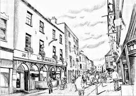 Shop Street With Images Irish Art Drawings Art
