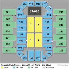 Eye Catching James Brown Arena Augusta Ga Seating Chart