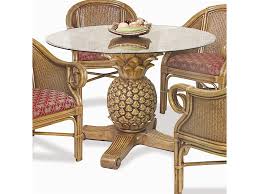 Look No Further Than This Round Rattan Pineapple Dining Table For The Finest In Tropical Splendor And Charm Dining Table Furniture Furniture Dining Room Table