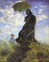 How The Famous Artist Claude Monet Might Have Portrayed Darth Vader See The Full Article At Http Www Huffingtonpost Com 2014 04 10 David B 스타워즈 아트 미술사 스타워즈