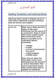 كتاب الكلمات المتشابهة فى اللغة الانجليزية Pdf تحميل و قراءة اون لاين