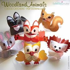 Printable Woodland Animals Cootie Catchers Pdf Download Woodland Animals Forest Animals Origami For Kids Simple Play Fortune Tellers Origami Animals Origami Origami Tutorial