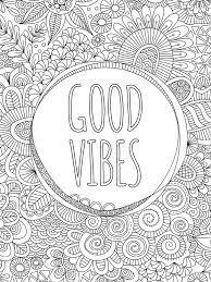 Children who color generally acquire and use knowledge more efficiently and effectively. Good Vibes Doodle Colouring Page Tazi Graphics Printables